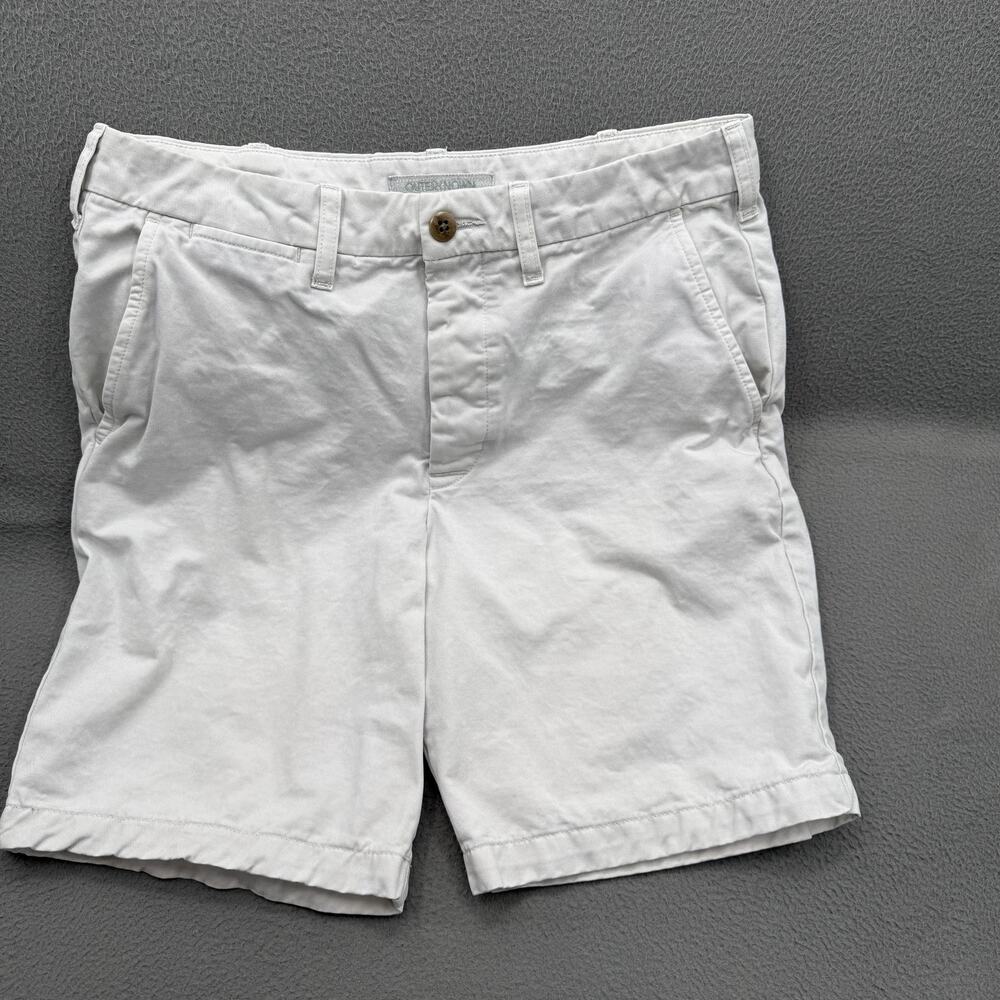 Outerknown Shorts Mens 31 White Chino Organic Cotton 9 Inseam Casual Summer